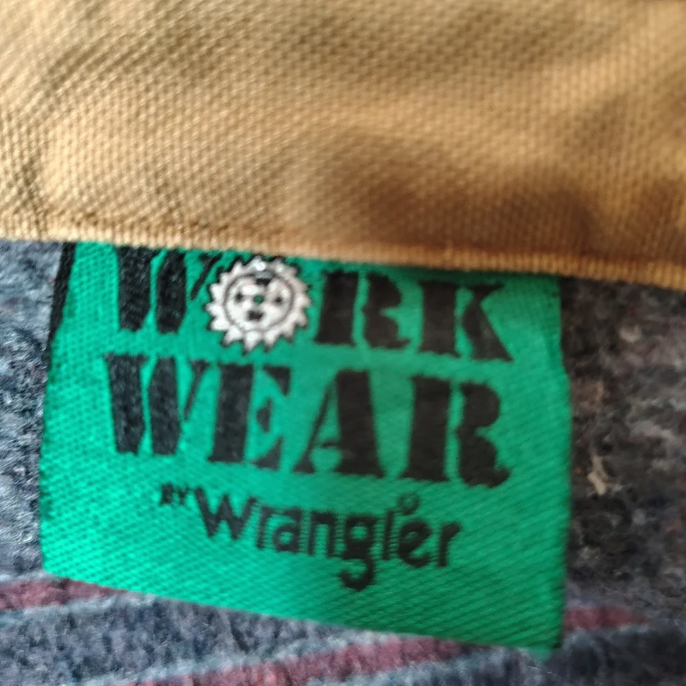 VINTAGE Wrangler Work Wear Jacket Faded Blanket Lined Canvas Chore Coat Street - Picture 8 of 13